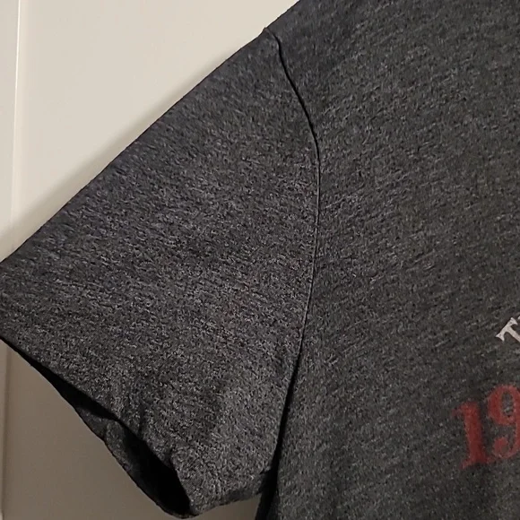 Lucky Brand T-Shirt Tee Men's Large Charcoal Gray Short Sleeve Spades Casual - Picture 7 of 10